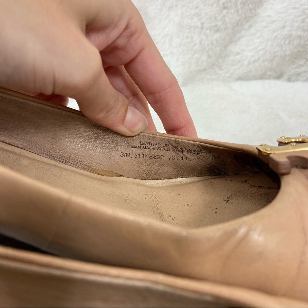 TORY BURCH Lowell New Logo Wedge Pump, Natural Blush. 7M - Picture 5 of 16